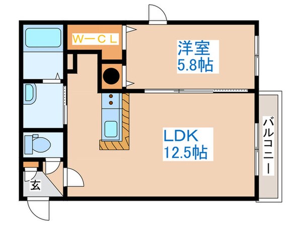 ヴィエルジュ発寒南の物件間取画像